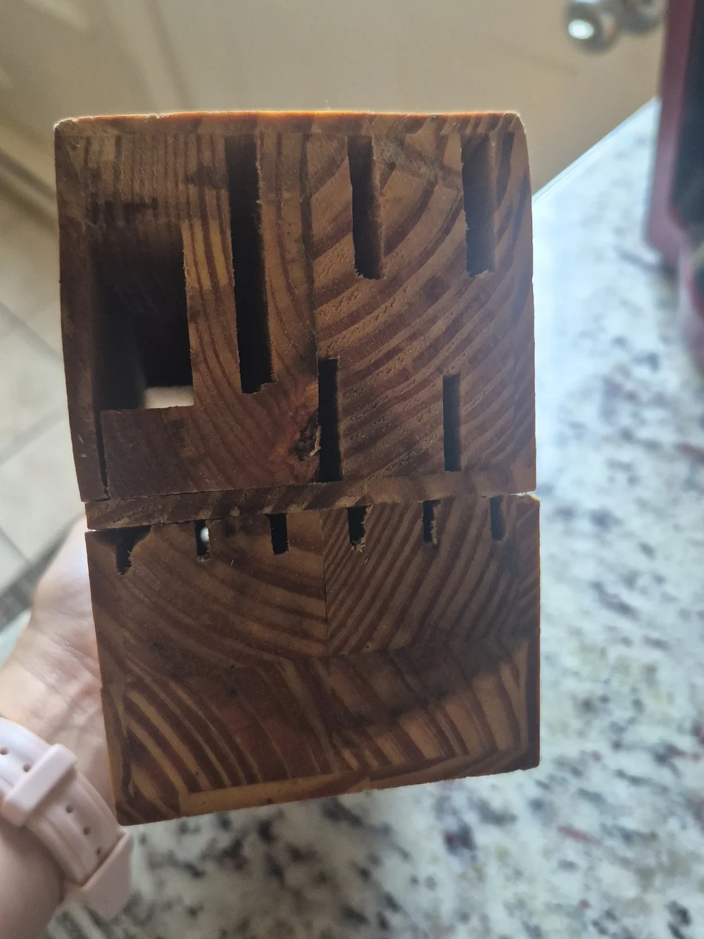 Gibson Natural Wood Knife Block - 8-Slot